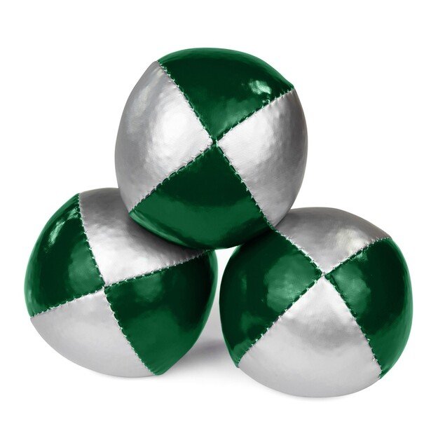 Juggle Dream 120g  "Thuds" žongliravimo kamuoliukas, dvispalvis su sidabrine spalva 6