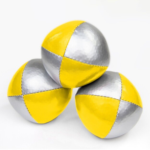 Juggle Dream 120g  "Thuds" žongliravimo kamuoliukas, dvispalvis su sidabrine spalva 3