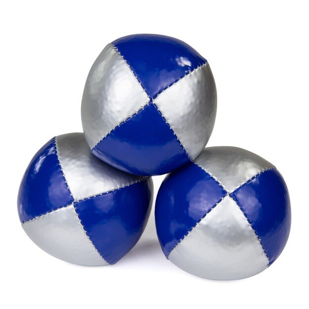 Juggle Dream 120g  "Thuds" žongliravimo kamuoliukas, dvispalvis su sidabrine spalva 5