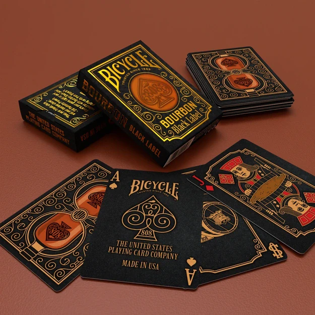 Bicycle „Bourbon Black Label“ žaidimo kortos