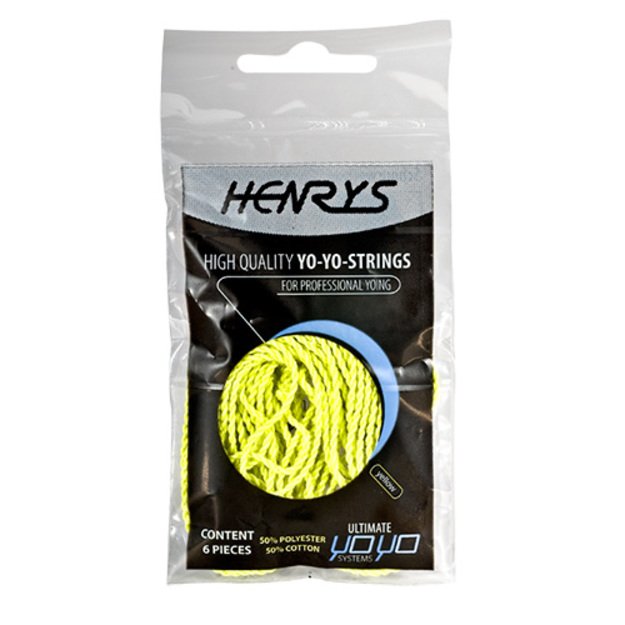 Henry's Yo-yo virvutės, geltonos (6 vnt.)