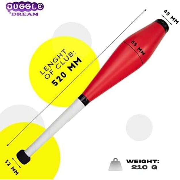 Juggle Dream Trainer žongliravimo kuokelės, 8 spalvų pasirinkimai 2