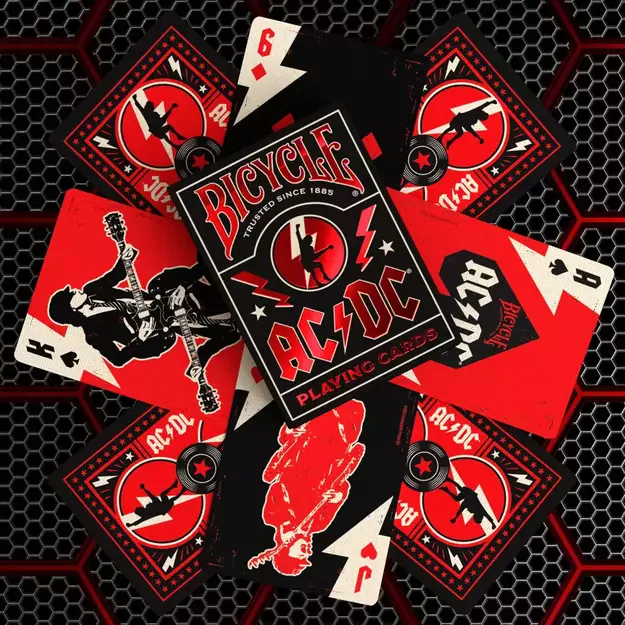 Bicycle AC/DC žaidimo kortos 3