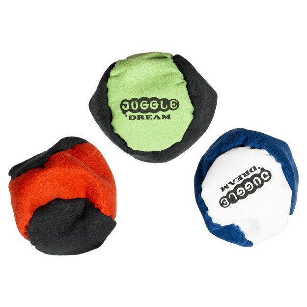 Juggle Dream 2-panelių spardymo kamuoliukai (footbag'ai) užpildyti smėliu