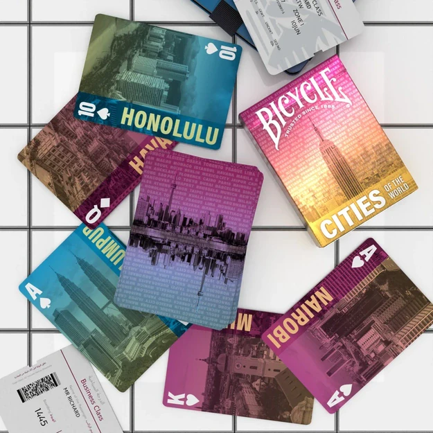 Bicycle Cities of the World žaidimo kortos